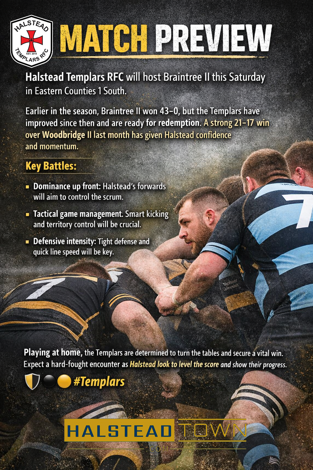 HALSTEAD TEMPLARS v&rsquo;s BRAINTREE II